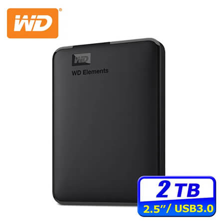 WD Elements2TB行動硬碟